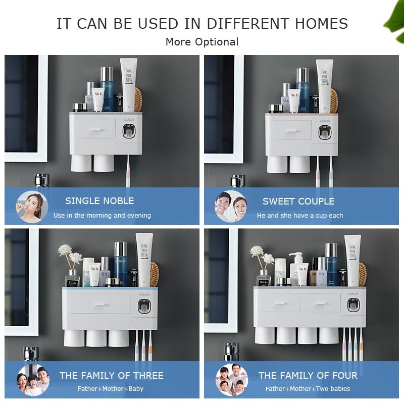 Magnetic Automatic Toothpaste Dispenser - XXLDiscountsMagnetic Automatic Toothpaste Dispenser