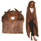 Cozy Sloth Hooded Flannel Blanket – Snuggle in Style this Winter!