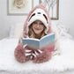 Cozy Sloth Hooded Flannel Blanket – Snuggle in Style this Winter!