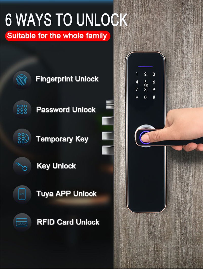 Electronic Smart Door Lock With Biometric - XXLDiscountsElectronic Smart Door Lock With Biometric