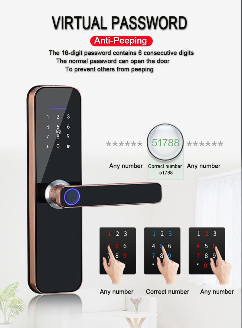 Electronic Smart Door Lock With Biometric - XXLDiscountsElectronic Smart Door Lock With Biometric