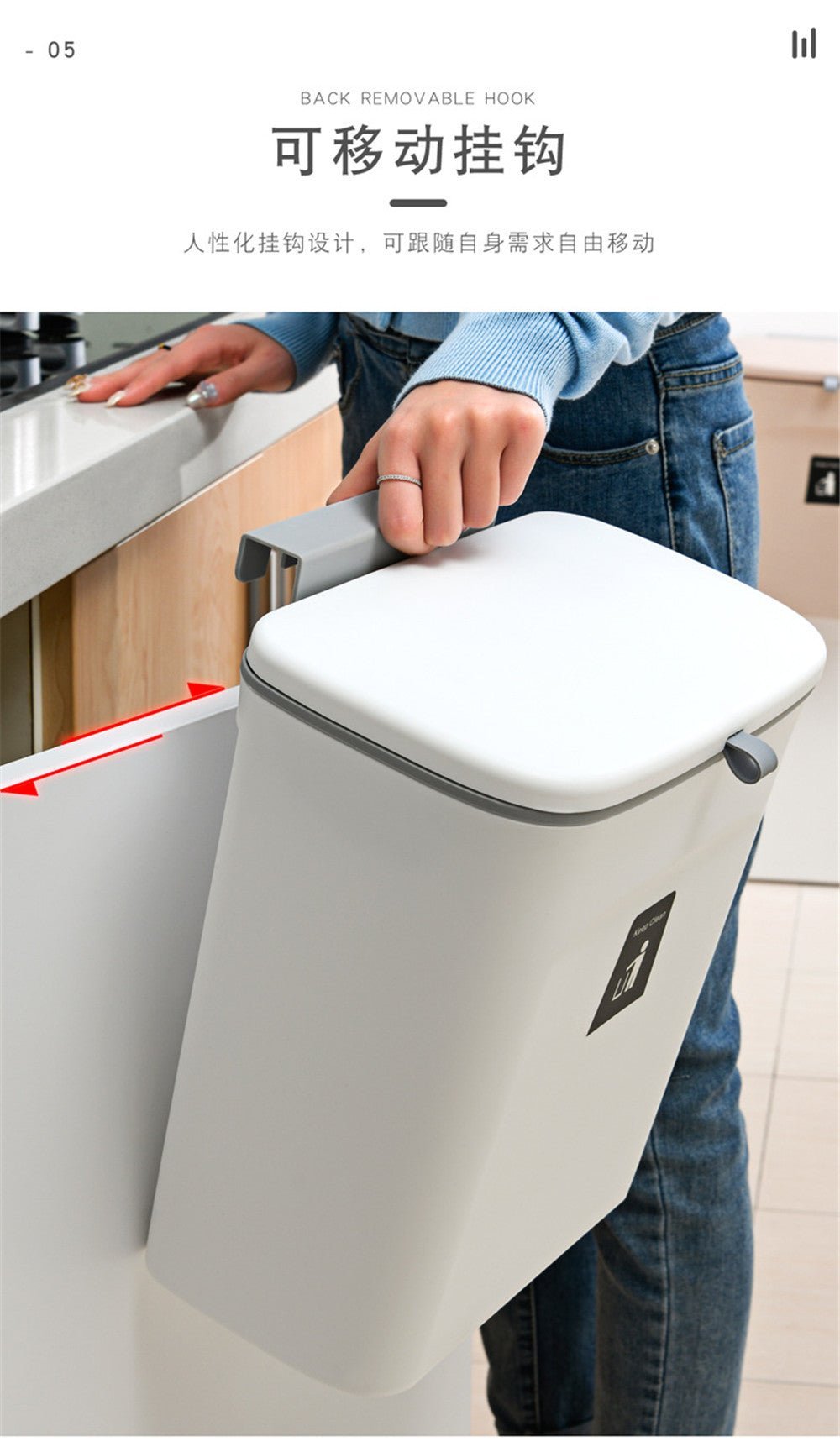 Kitchen Waste Garbage Trash Can - XXLDiscountsKitchen Waste Garbage Trash Can