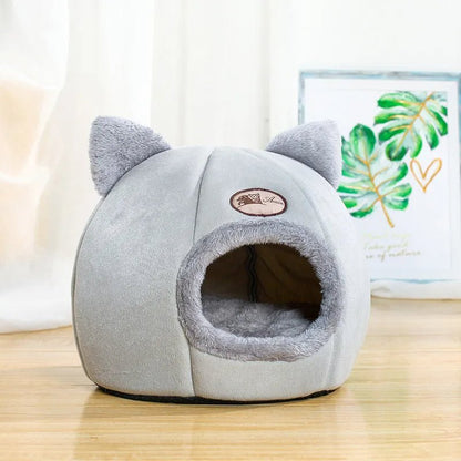 Little Winter Cat Bed Basket Cave - XXLDiscountsLittle Winter Cat Bed Basket Cave