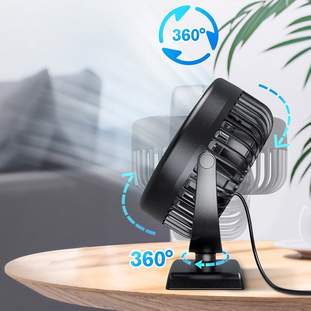 Portable Mini 360° Rotation Desktop Fans - XXLDiscountsPortable Mini 360° Rotation Desktop Fans