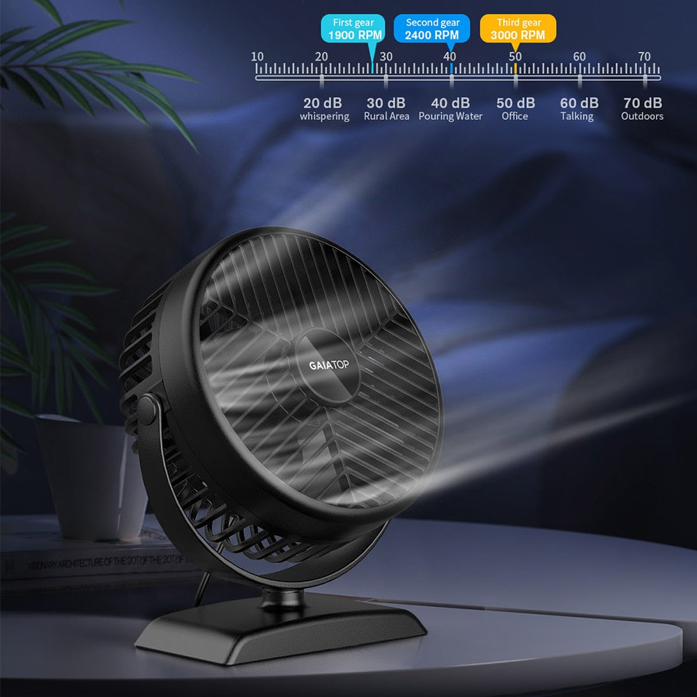 Portable  Mini 360° Rotation Desktop Fans