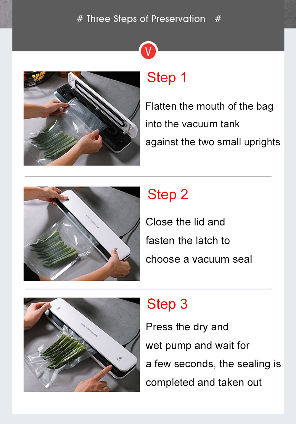 Electric Vacuum Sealer Packaging Machine