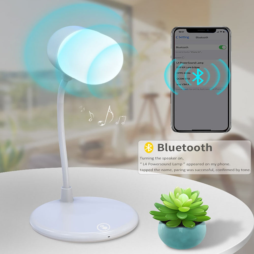 Desk Lamp With Bluetooth Speaker